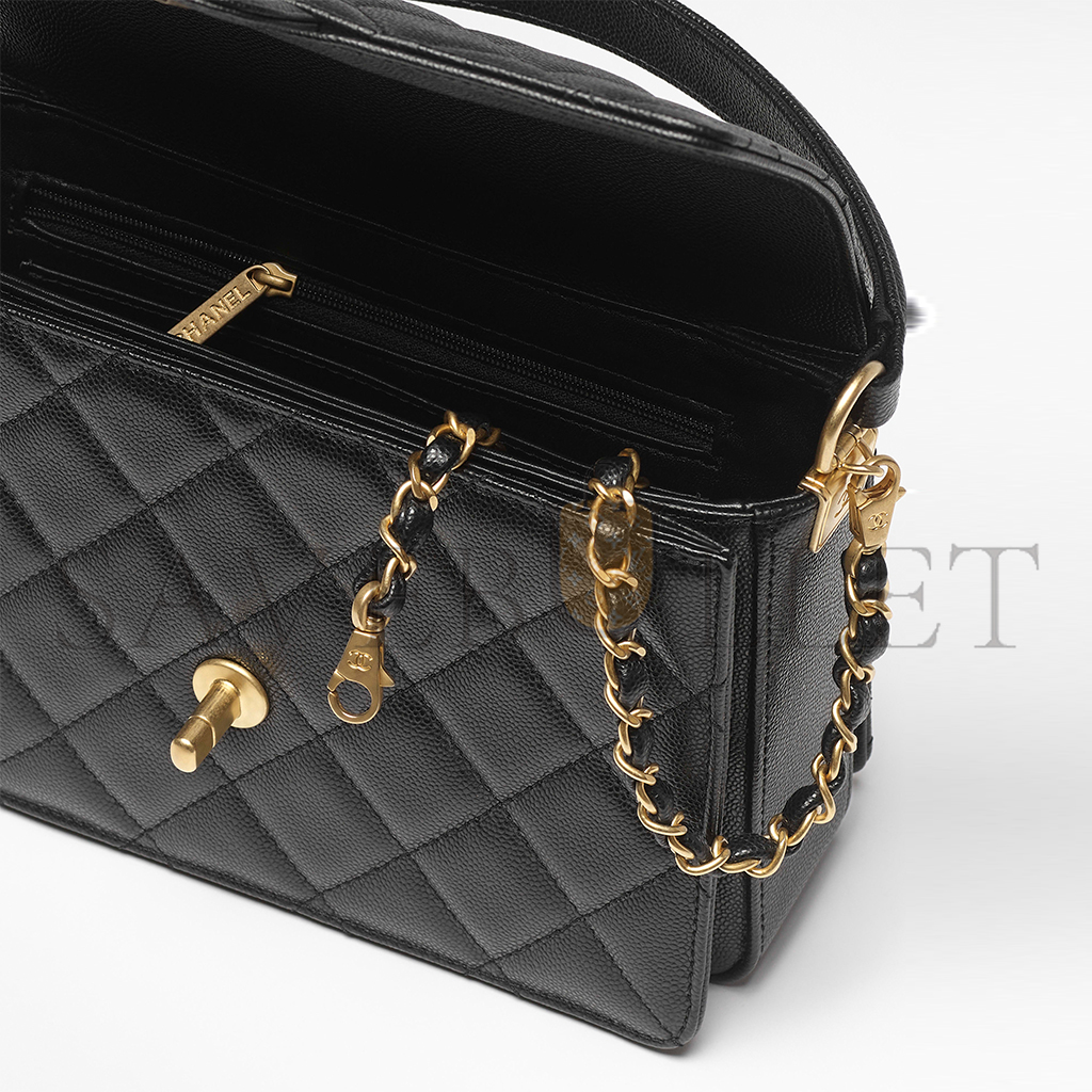 CHANEL MASTER SMALL FLAP BAG WITH TOP HANDLE AS5166 (19*14*4.5cm)